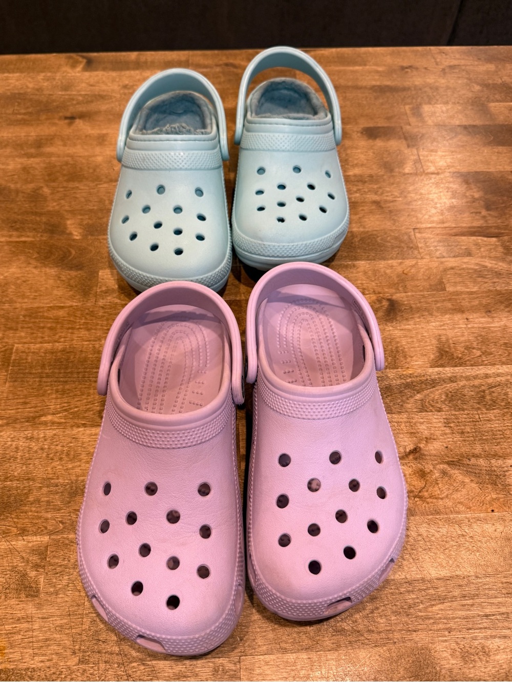Crocs Bundle Light Pink and Teal Women size 7